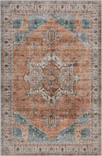 Miniatura 242 de GLN Rugs Traditional Collection - Alfombra de felpilla lavable a máquina, tradicional lavable, antideslizante, alfombra de felpilla de pelo corto