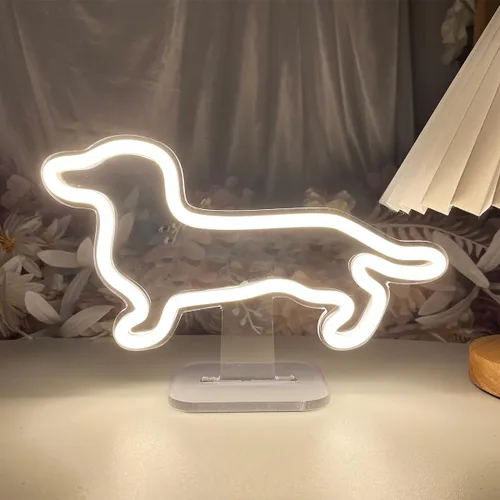 Miniatura 12 de Número de mesa de cumpleaños de un año de edad, lámpara de escritorio, luz nocturna, letra de boda, letrero de neón LED, decoración de mesa de boda