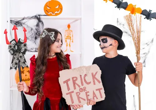Miniatura 5 de Threetols 2 rollos de cinta de Halloween con borde con cable de 10 yardas, cinta de arpillera de tela de araña negra de 2.5 pulgadas, cinta