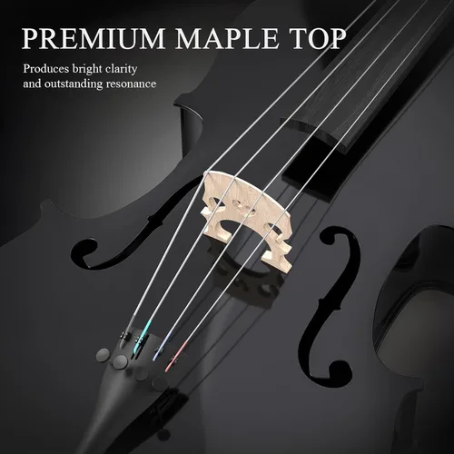 Miniatura 5 de Kit de Violonchelo de Tamaño Completo, Instrumento de Violonchelo Acústico para Adultos, Estudiantes, Principiantes, Set Completo de Violonchelo 4/4