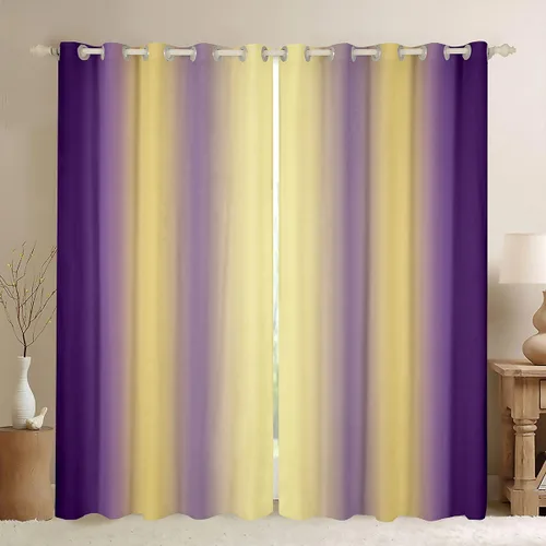 Miniatura 14 de jejeloiu Cortinas rojas y negras para dormitorio (2 paneles, 38 x 45 pulgadas) con líneas geométricas de rayas 30% a 50% cortinas opacas para niños