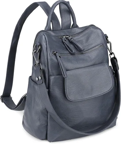 Miniatura 25 de Uromee Mochila de Viaje Monedero para Mujeres Cuero Vegano Damas Moda Borla Bolsa de Hombro Convertible, Grande, Mochilas Daypack