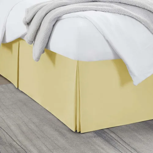 Miniatura 43 de Nestl Falda de cama individual blanca – Falda de cama de tamaño individual de 14 pulgadas de caída – Faldas de cama de microfibra cepillada – Falda