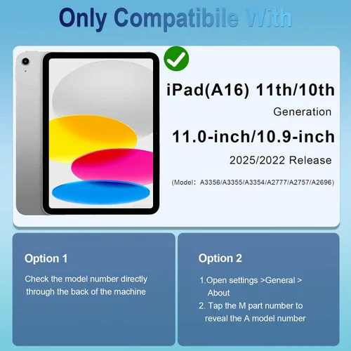 Miniatura 7 de WESOROL Funda para iPad A16 11ª Generación 11 Pulgadas (2025) iPad 10ª Generación 10.9 Pulgadas (2022), Fundas i Pad A16 Grado Militar Resistente a