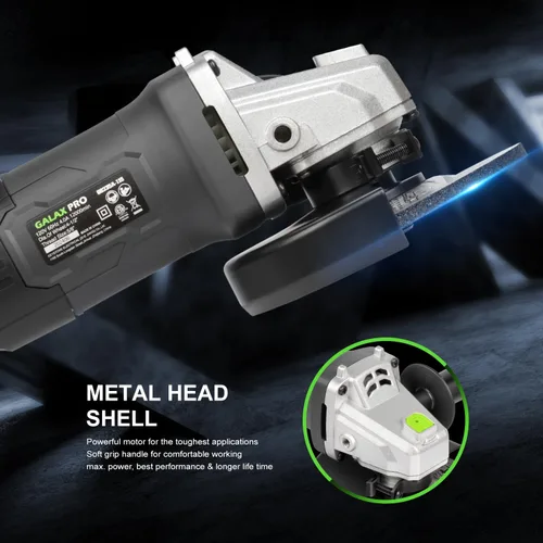Miniatura 5 de GALAX PRO Amoladora Angular Eléctrica, Equipada con Motor de 4.0 Amperios con Potencia de Salida Máxima de 750W, Amoladora Angular con Cable