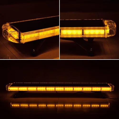 Miniatura 5 de Corp Set de advertencia de emergencia ámbar de seguridad de 51 pulgadas 96-LED estroboscópica barra de luz en la azotea con 8 piezas ultra delgada