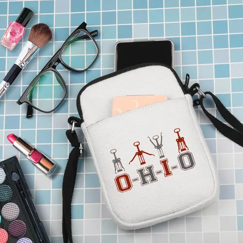 Miniatura 7 de G2TUP Divertido regalo para turistas de Ohio State Bolso cruzado Columbus Zoo Tarvel Bag Perfecto para los nativos de Ohio