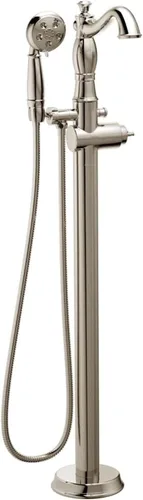 Miniatura 12 de Delta Grifo de bañera independiente con ducha de mano, relleno de bañera dorado cepillado, bronce champán T4797-CZFL-LHP