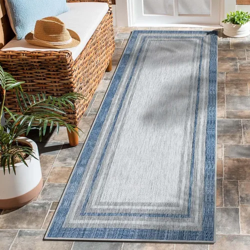 Miniatura 72 de Beeiva Alfombras florales de entrada, lavables para interiores, ultra fina, de 2 x 3 pies, antideslizante, para cocina, tapete de cachemira suave