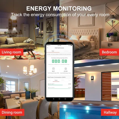 Miniatura 9 de Sengled Bombilla de luz Alexa, bombillas inteligentes, bombillas inteligentes que funcionan con Alexa y Google Assistant, bombillas WiFi A19 blanco