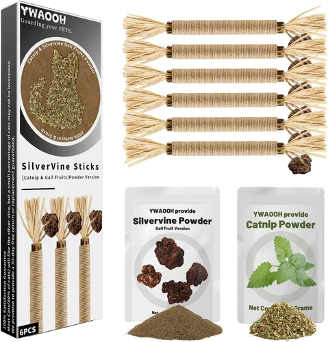Miniatura 8 de Silvervine Sticks - Paquete de 3 juguetes para gatos, 100% naturales para masticar para gatitos, juguetes de hierba gatera para gatitos y gatos