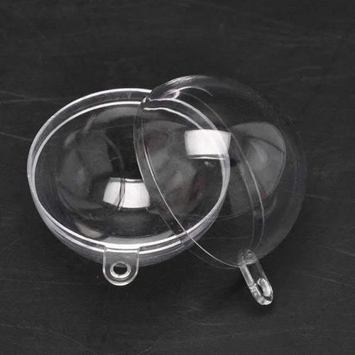 Miniatura 2 de Bolas transparentes de plástico acrílico rellenables, esferas para colgar, adorno de fiesta, decoración para boda, fiesta, festival, hogar