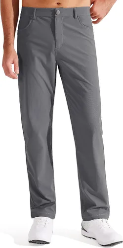 Libin Pantalones de golf ajustados para hombre de 29 pulgadas, 30 pulgadas, 32 pulgadas, casuales, elásticos, pantalones de vestir para trabajo,