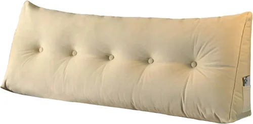 Cojín triangular para la espalda, almohada de cuña larga para dormir después de la cirugía, almohadas de lectura para sentarse en la cama, cojín
