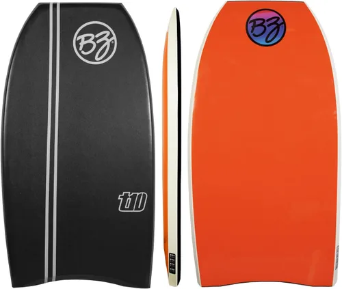 Miniatura 9 de BZ BodyBoards - T-10 Progressive Series Bodyboard - HDPE Slick - Crescent Tail - Núcleo PHUZION - Cubierta de 8 libras