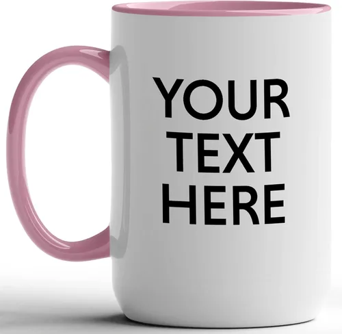 Miniatura 19 de GotPrint Tazas personalizadas con texto, taza personalizada con mensaje, regalo personalizado, diseño de doble cara, taza de café única, borde Negro