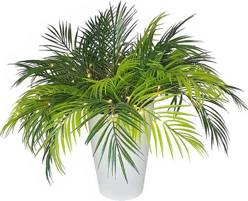 Miniatura 2 de CATTREE Plantas artificiales de palmeras tropicales, plantas de plástico, arbustos de helecho, árbol de coco, arbustos falsos para interiores