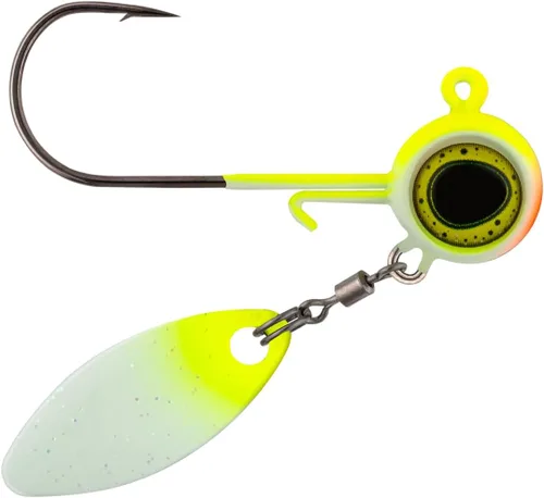 Miniatura 15 de Northland Fishing Tackle Deep-Vee Spin Jig, versátil Walleye Spinning Jig con hoja de sauce Thumper, señuelo multiespecie, cebo de pesca esencial