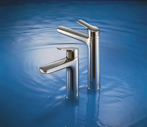 Miniatura 3 de TOTO Serie GS 1.2 GPM - Grifo de baño de una sola manija para fregadero semi-recipiente con tecnología Comfort Glide y montaje de drenaje, cromo