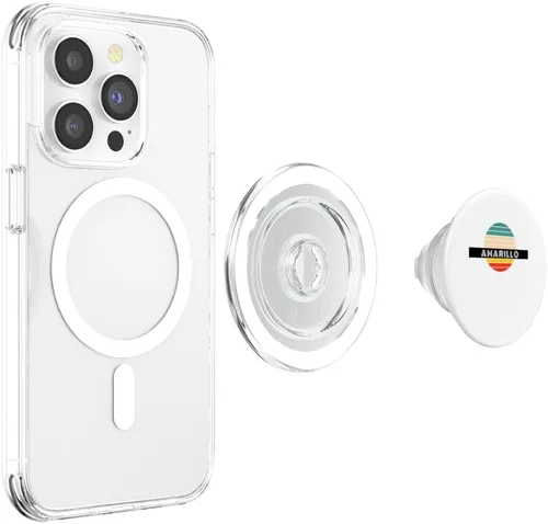 Miniatura 4 de Amarillo City Retro Design PopSockets MagSafe PopGrip for iPhone