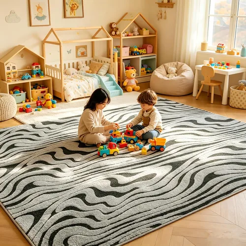 Miniatura 38 de UKELER Tapete antideslizante para puerta, alfombras de acento modernas para entrada, estilo romántico campestre americano, alfombras de algodón