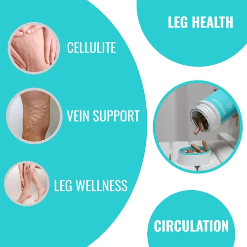 Miniatura 2 de UpNourish Suplemento para la salud de las venas y celulitis con colágeno de caviar, SOD DIMPLESS, MOROSIL, escoba de carnicero, castaño de indias