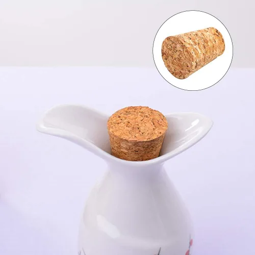 Miniatura 7 de 100 tapones de corcho cónicos #7, tapones de corcho de vino en blanco de primera calidad, tapones de repuesto de corchos, 0.8 x 0.6 x 1 pulgada