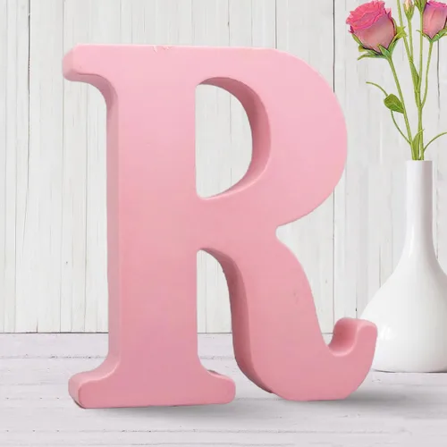 Miniatura 18 de AOCEAN Letras de madera rosa de 6 pulgadas sin terminar Letras de madera para pared MAGA Letras de madera decorativas de pie Tablero de letras