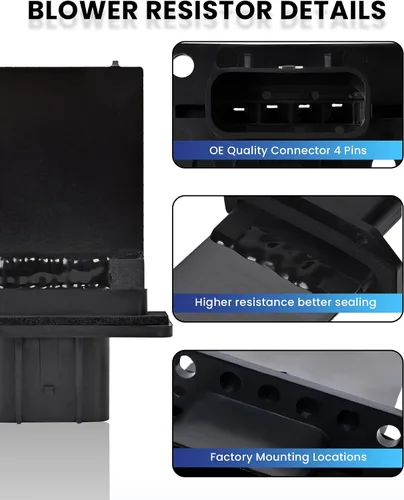 Miniatura 2 de PANNUOSCS Resistencia de motor de ventilador HVAC compatible con Ford Expedition Escape F150 F250 F350 Super Duty Mustang Lincoln Mark LT Mercury