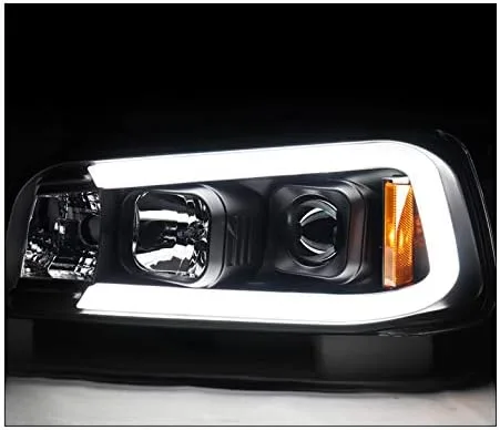 Miniatura 5 de Faros delanteros con proyector de tubo LED, color negro, compatible con Dodge Charger 2006-2010