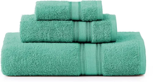Miniatura 64 de Lane Linen Juego de 4 toallas de baño de 100 % algodón (35 x 66 pulgadas), juego de toallas de baño extragrandes de algodón sin torsión, secado Gris
