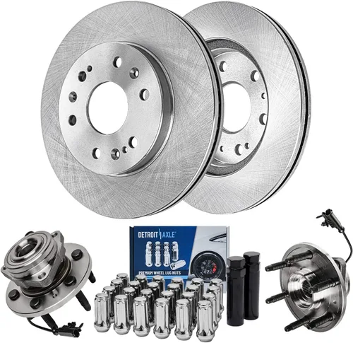 Miniatura 70 de Detroit Axle - Kit de freno delantero para Chevrolet Equinox Pontiac Torrent Suzuki XL-7, 08-10 Saturn Vue, 12-15 Captiva Sport Reemplazo 2008 2009