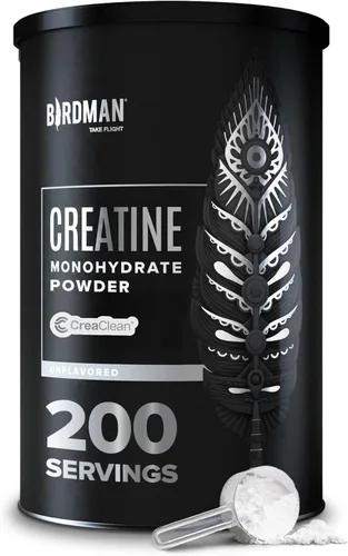 BIRDMAN Polvo de monohidrato de creatina micronizada, recuperación muscular, sin cafeína, creatina pre-entrenamiento, vegano, post-entrenamiento,
