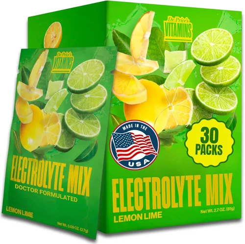 Paquetes de electrolitos en polvo, electrolitos sin azúcar, paquetes de hidratación, mezcla de electrolitos, electrolitos cetogénicos (30 paquetes)