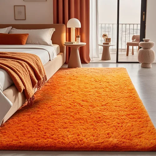 Miniatura 68 de Ophanie Alfombra Verde de Césped, Alfombras de Área para Dormitorio, Alfombra Shag Esponjosa de 4x6 pies, Suave Peluda Afelpada Linda para Niños 7