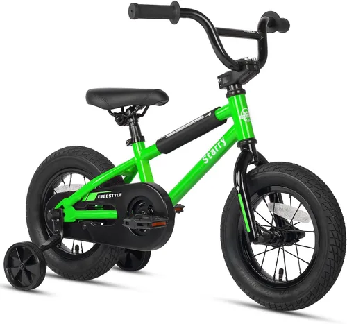 Miniatura 33 de cubsala Bicicleta para niños de 12, 14, 16, 18 pulgadas, estilo BMX, con ruedas de entrenamiento, freno para niños de 2 a 10 años, varios
