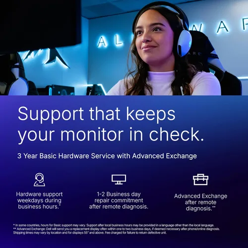 Miniatura 11 de Alienware 27 Monitor para juegos - AW2725DM - Pantalla QHD de 27 pulgadas 180Hz 1ms, IPS, NVIDIA G-SYNC, AMD Freesync, VESA AdaptiveSync.