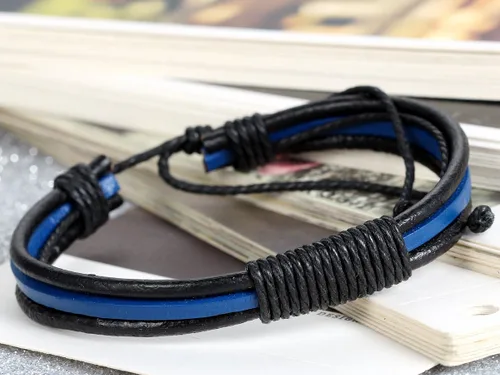 Miniatura 2 de Pulsera de cuerda trenzada hecha a mano para hombre y mujer, estilo vintage, para cumpleaños, Navidad