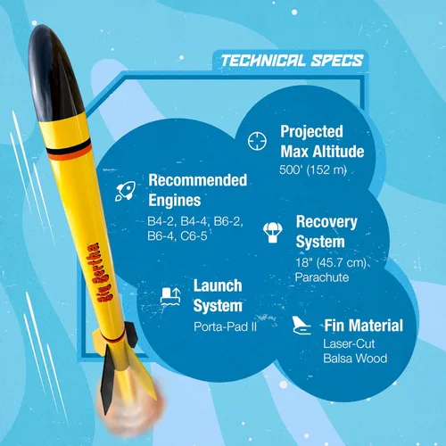 Miniatura 5 de Estes Big Bertha, Amarillo
