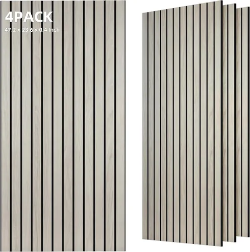 Miniatura 25 de Paquete de 10 paneles acústicos grandes, paneles de espuma insonorizante de 48 x 24 x 0.4 pulgadas para paredes, paneles premium de amortiguación