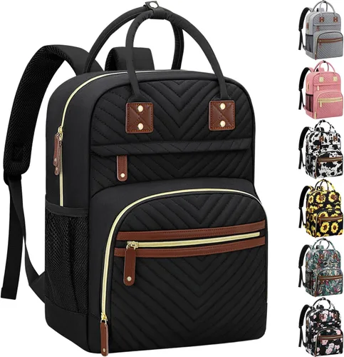Miniatura 20 de Tenot Mochila de Pañales para Mujeres con Cambiador, Bolsa de Bebé con Bolsillos Aislados, Bolsas de Pañales Multifuncionales para Niña y Niño, Gris