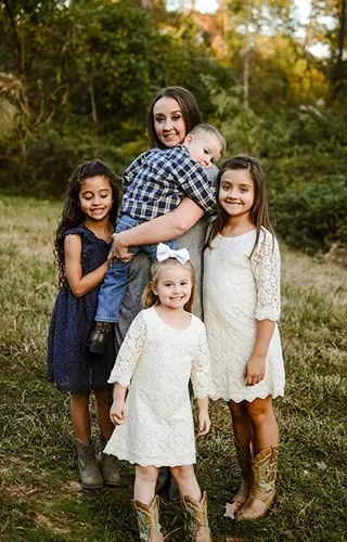 Miniatura 6 de Vestido de niña con flores, vestido de encaje con manga de 34