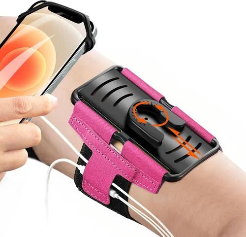 Miniatura 10 de Paquete de 10 soportes de teléfono celular para brazo - Correa de muñeca reflectante y ajustable, fundas para brazo compatibles con iPhone 16 15 14