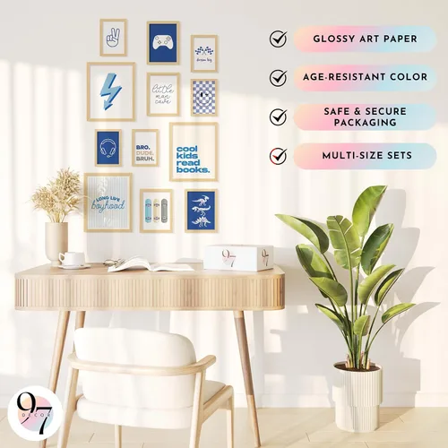 Miniatura 5 de 97 Decor Decoración de habitación infantil para niños, decoración de pared para guardería, impresiones artísticas de pared para niños, carteles