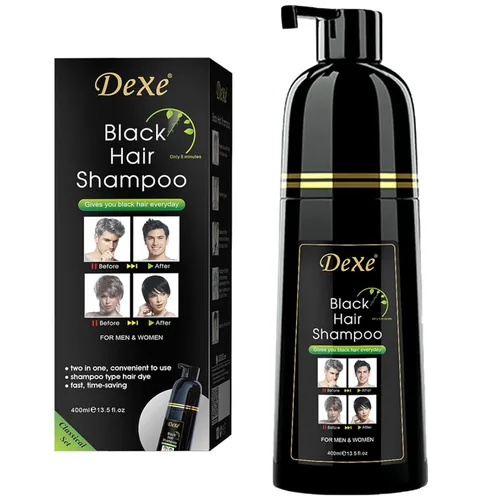 Miniatura 8 de Champú de tinte instantáneo para el cabello Champú semipermanente para el cabello - 10 bolsas/caja (negro)