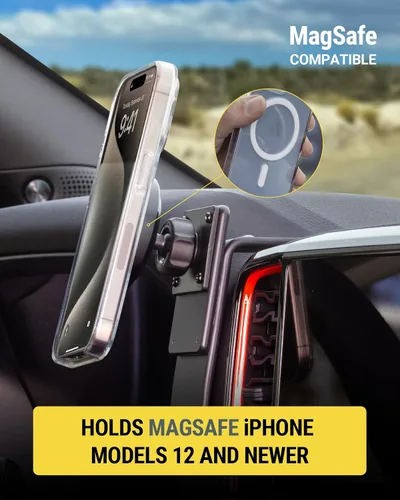Miniatura 4 de Scosche Soporte/Montaje MagSafe de Servicio Pesado para Automóvil/Soporte para Tableta, Soporte Magnético para Teléfono Celular con Imanes Extra