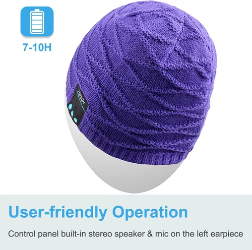 Miniatura 71 de Rotibox - Gorro inalámbrico con Bluetooth para deportes al aire libre, regalo de Navidad.