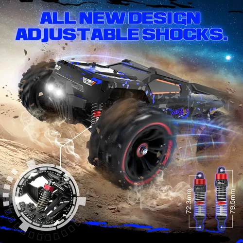 Miniatura 4 de Autos RC a escala 1:14 para adultos, Truggy RC de alta velocidad de 60 KPH, camión de control remoto todoterreno 4 x 4, automóvil eléctrico