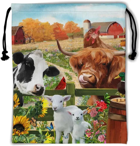 Miniatura 15 de Bolsa de agarre de gimnasia de piel de animal, bolsa de gimnasia con cordón ajustable, bolsa de cuerda para fauna silvestre, Mariposas Galaxy