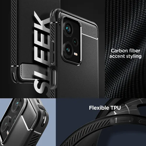 Miniatura 3 de Spigen Rugged Armor - Funda diseñada para Redmi Note 12 Pro Plus (2023), color negro mate